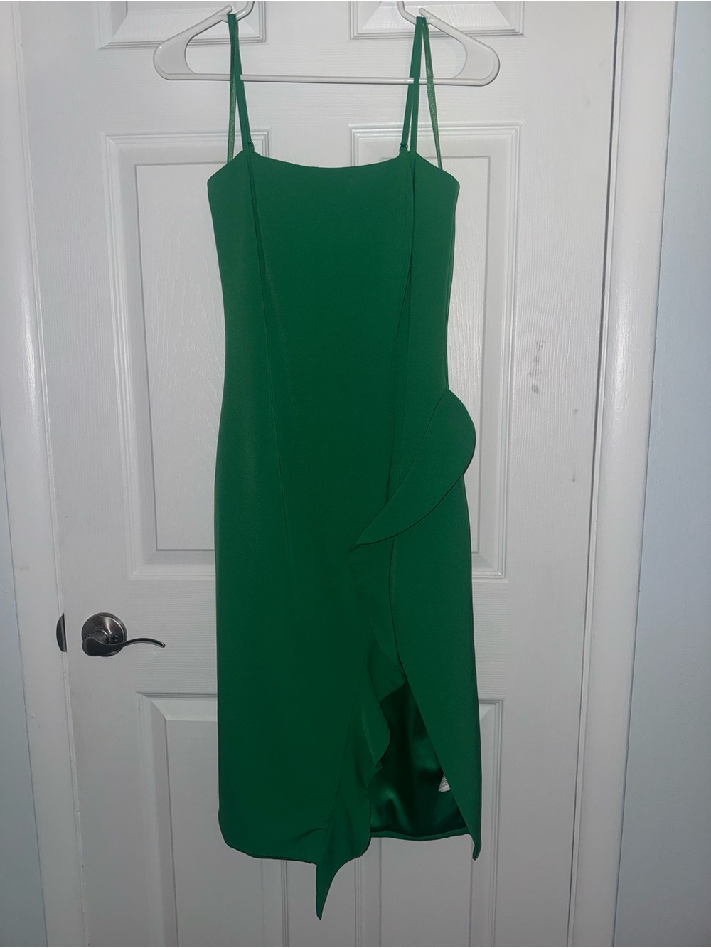 Bardot Ruffle Midi Dress
